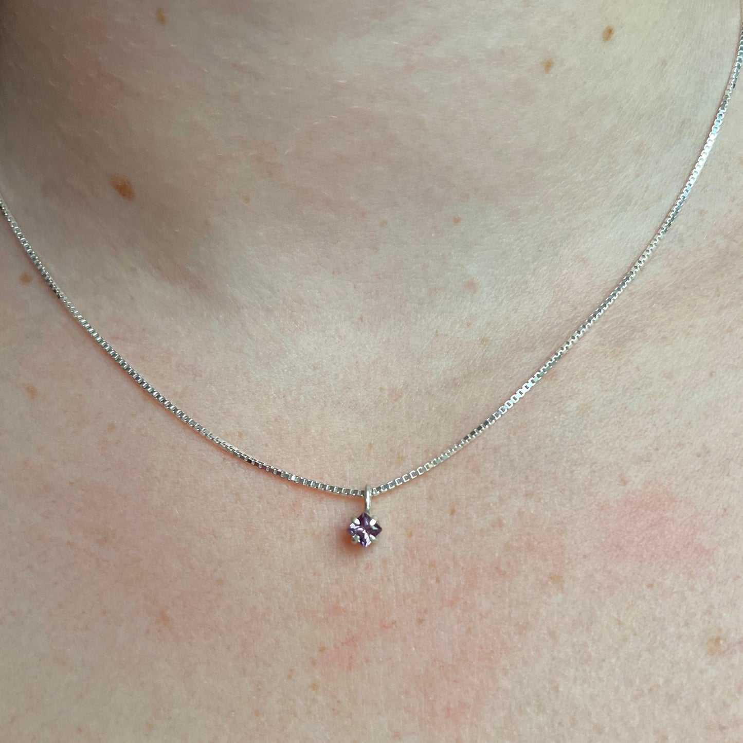 Tiny Amethyst Necklace