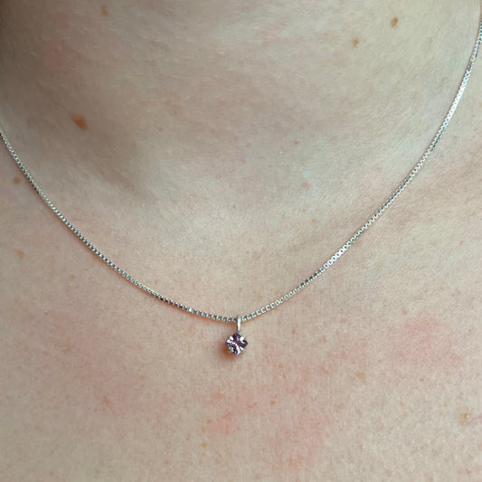 Tiny Amethyst Necklace
