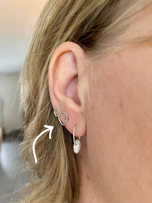 Small Honeycomb Earrings